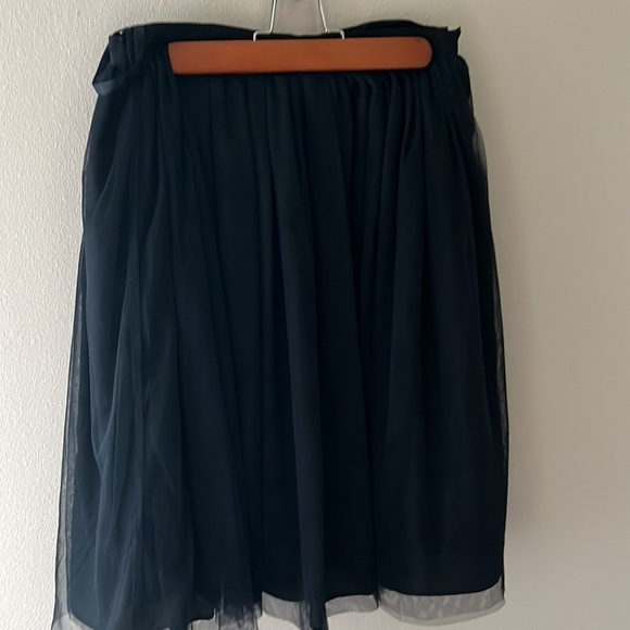 Comme Toi… black mesh layered full skirt Sz M - Picture 2 of 6